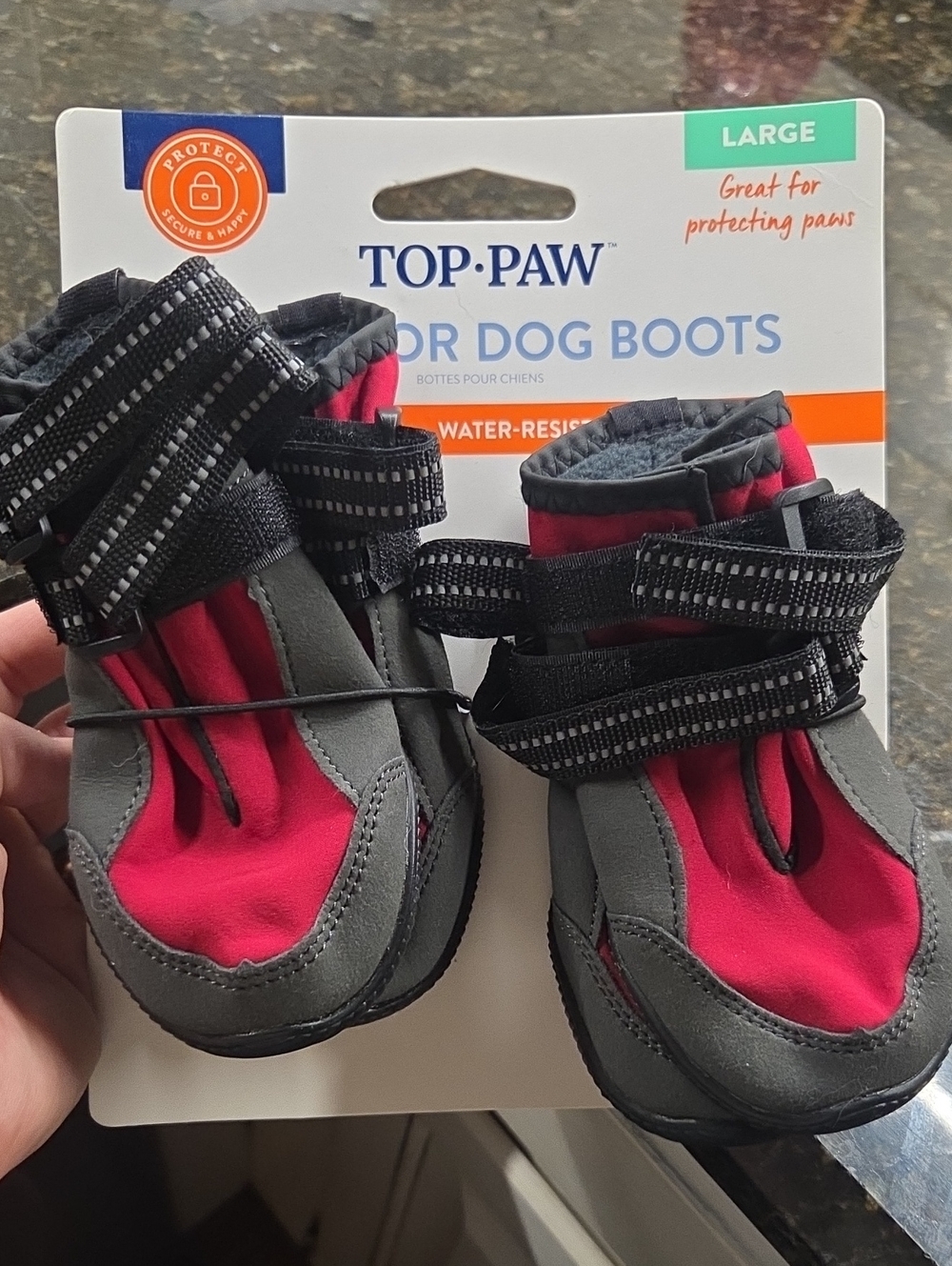 2/$15 Dog Boots Size Large